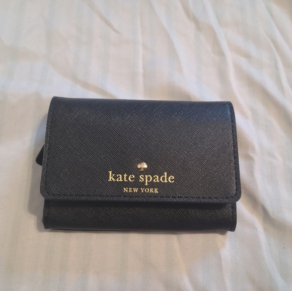 kate spade Handbags - KATE SPADE BLACK LEATHER WALLET